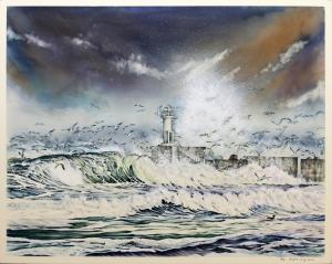 冬の厚田灯台