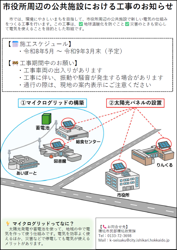 工事開始のお知らせ