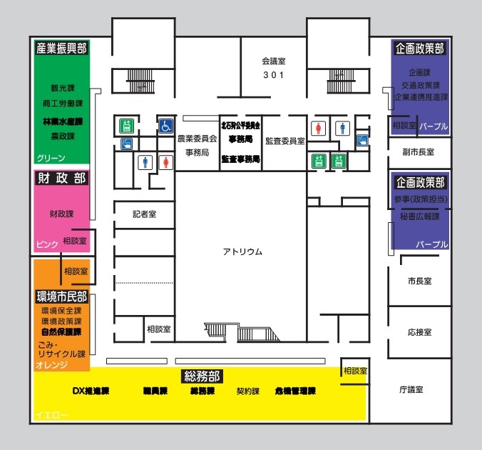図:庁舎フロア3F