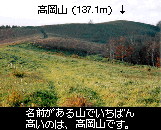 五ノ沢地区の高岡山の写真