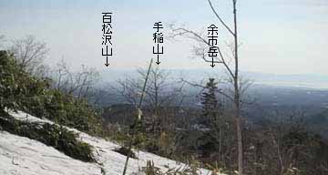 阿蘇岩山からの実際の眺めの写真